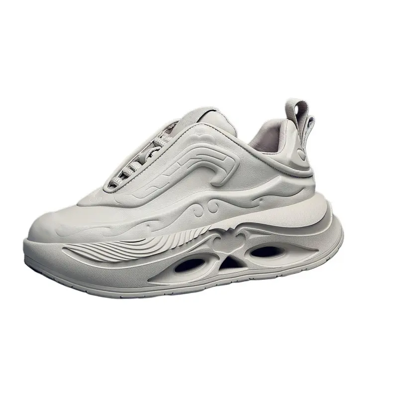 JANE HARLOW Leather Low top Casual Shoes Men's Gray