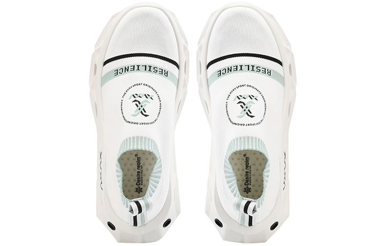 NORVINCY Low top Running Shoes Unisex White Green Stylish Outdoors