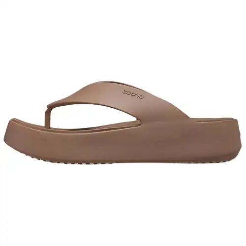 Crocs EVA Slip Resistant Flip Flops Women's Brown