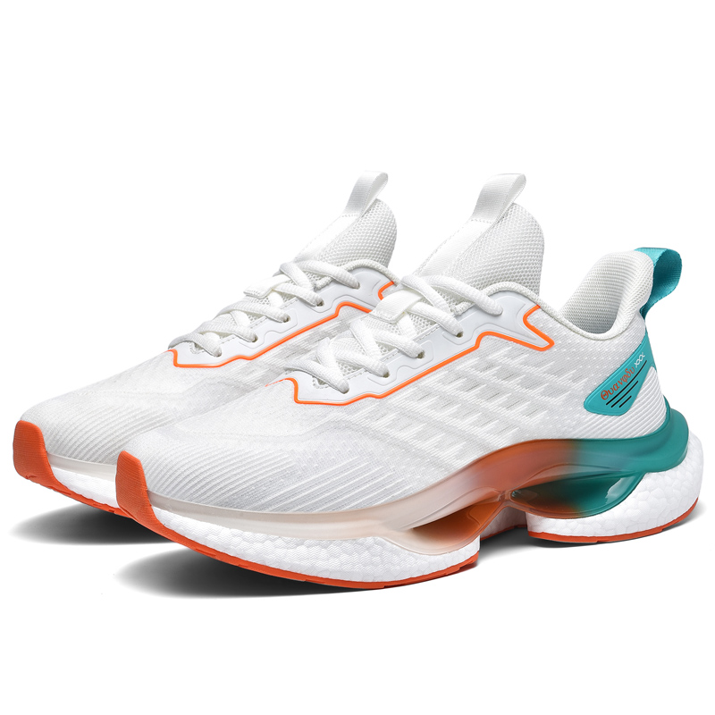 Devanro Mesh Cushioning Lightweight Reflective Cushioning Lightweight Reflective Low top Running Shoes Men’s