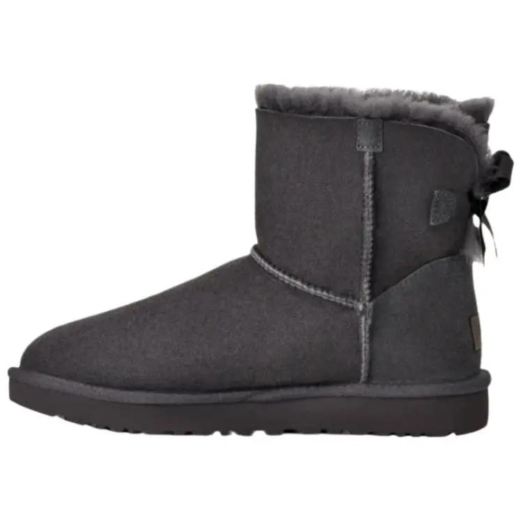 UGG Mini Bailey Bow II Snow Boots Women's Obsidian