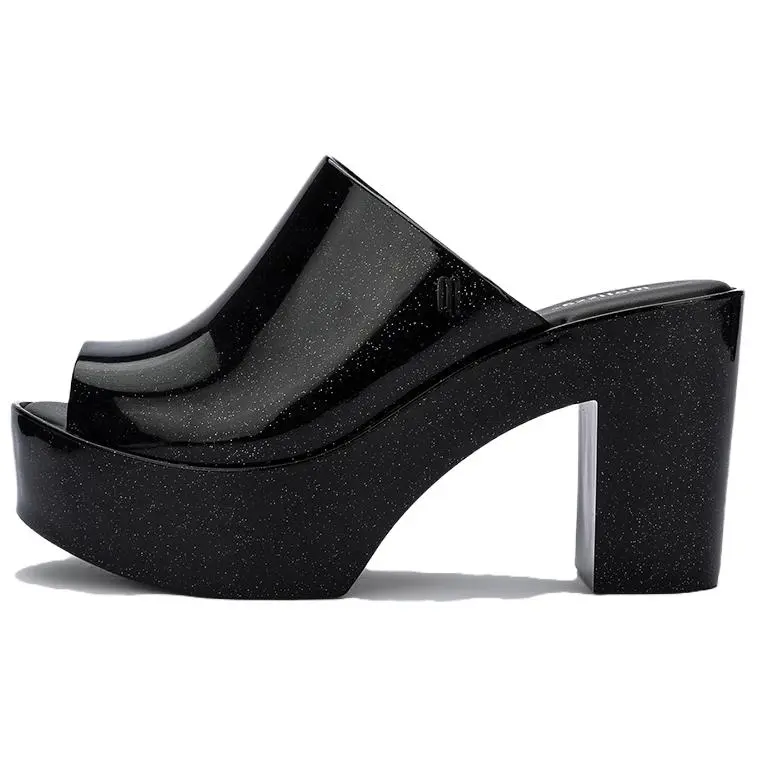 MELISSA Slide Slippers Women's Sparkling Black