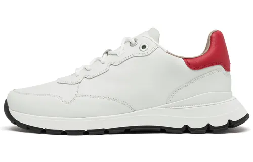 Clarks Cow Leather Low top Casual Shoes Men's White