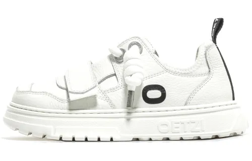 OETZI Low top Skateboard Shoes Unisex White