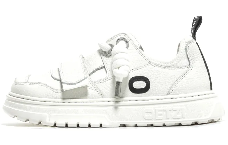 OETZI Low top Skateboard Shoes Unisex White