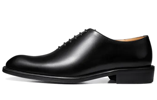 THOM WILLS Leather universal low black oxford shoes English style