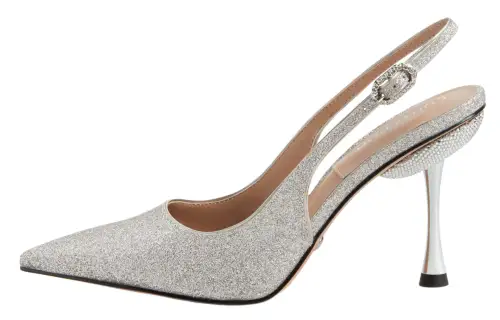 CHARLES&KEITH Fabric Slim Heel High Heels 9cm Women's