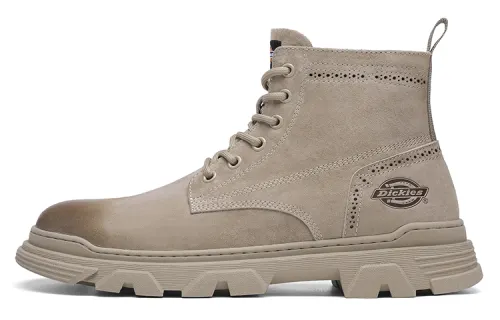 Dickies Leather Slip Resistant High top Crew Outdoor Boots Men's Beige