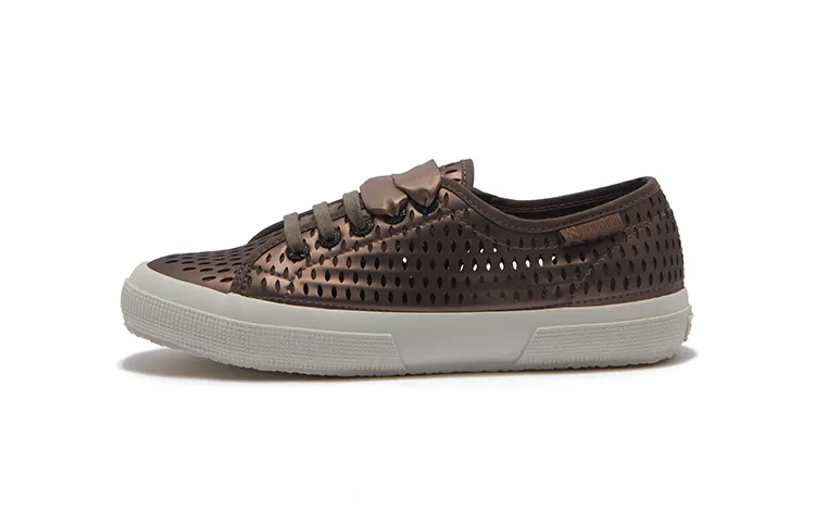 SUPERGA Slip Resistant Abrasion Resistant Low top Canvas Shoes Women's Bronze