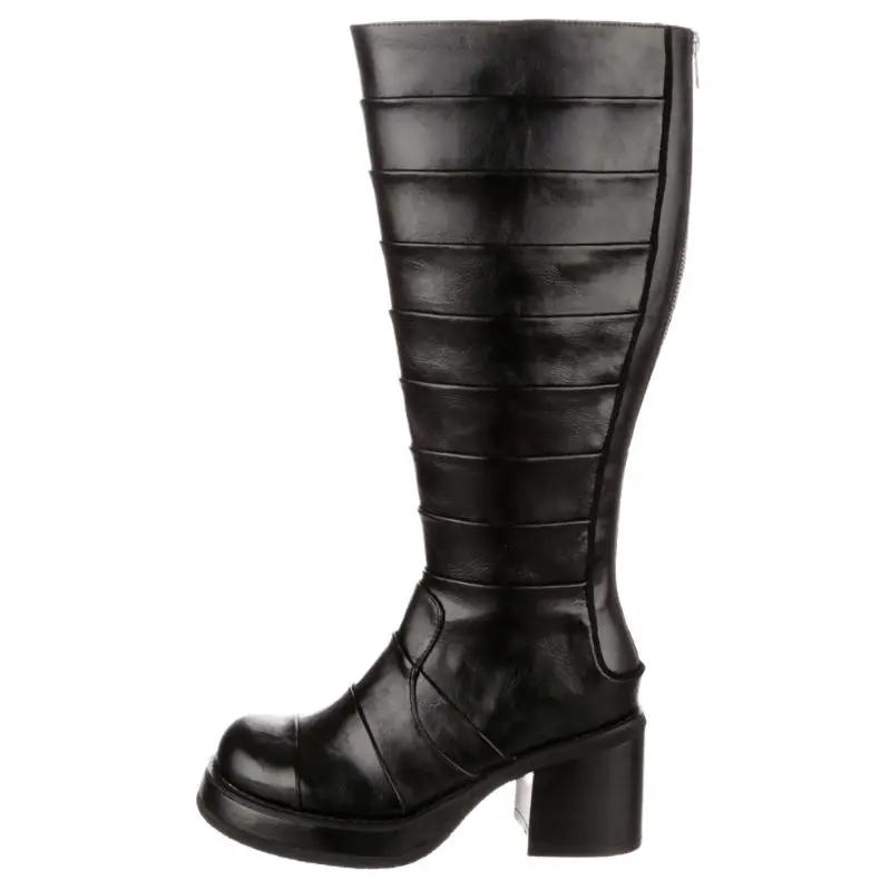 IRREGULAR CHOICE Pu Knee high Boots 8cm Women's Black