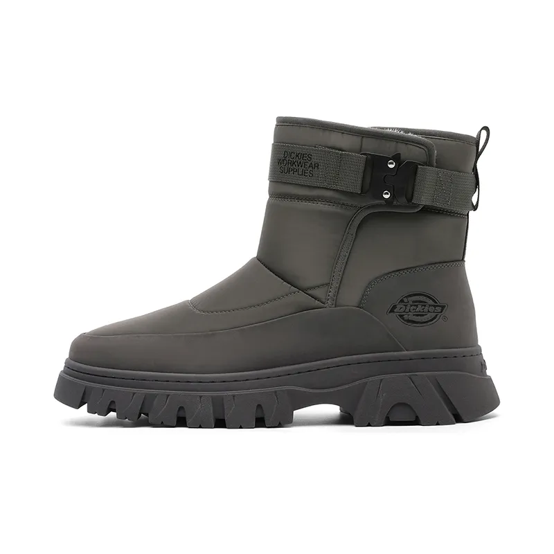 Dickies Cow Split Leather Thermal Abrasion Resistant Cushioning Height Increasing Slip Resistant Short Snow Boots Men's