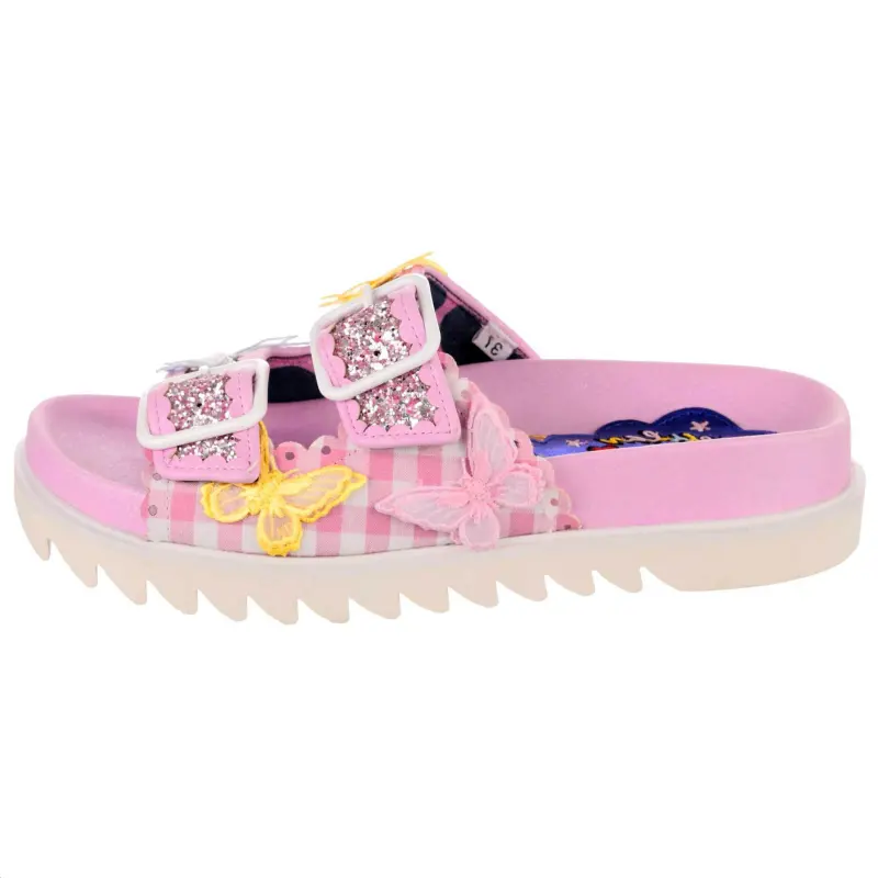 IRREGULAR CHOICE Abrasion Resistant Slide Slippers Women's Pink