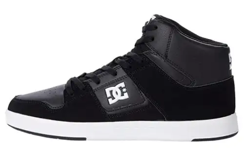 DC Shoes Comfortable Cushioning Lightweight High top Skateboard Shoes Men's Black White