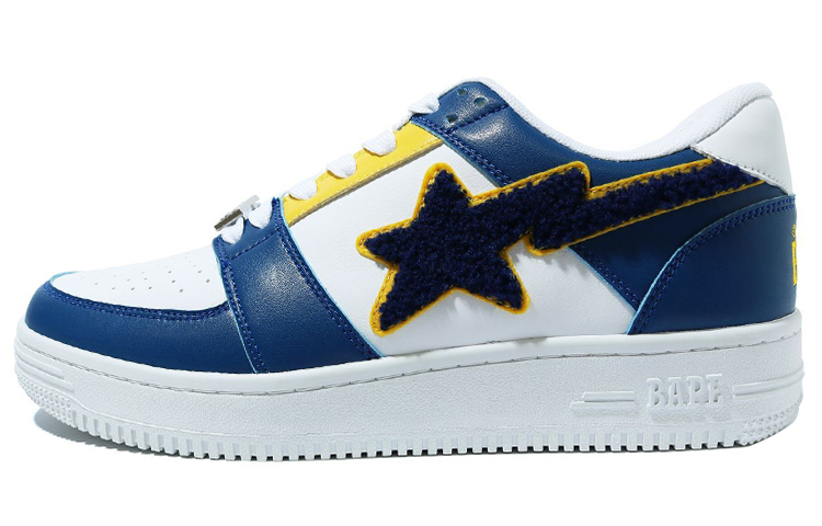 Мужские кеды A BATHING APE A BATHING APE BAPE STA Low (синий, белый)