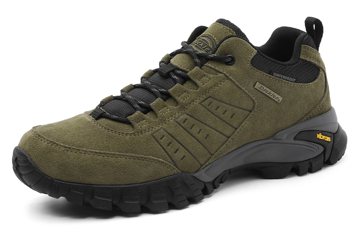 Dickies Fabric Cushioning Abrasion Resistant Cushioning, Wear Resistant Low top Mountaineering Shoes Men’s Army Green