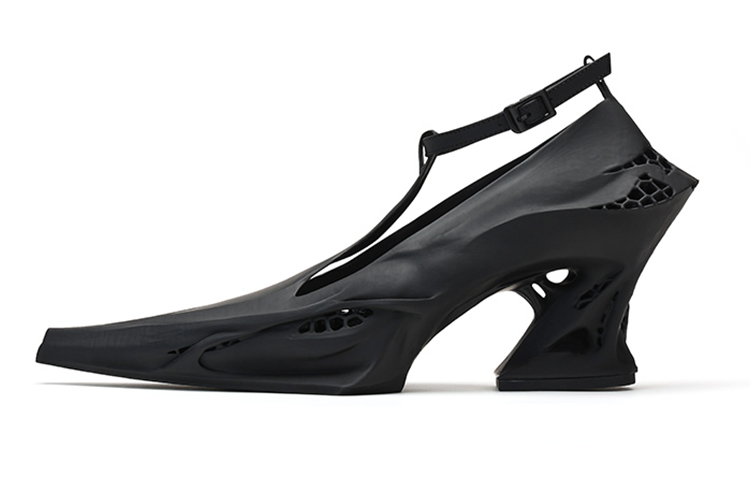 DAPHNE LAB Sugar-free series 3D one-piece printing Ballet style Royal sister style Hot girl street outing Fashionable and versatile casual trend Comfortable elastomer High heels Women's style