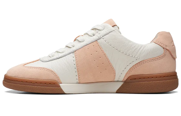 Clarks Skateboard Shoes Women's Low Top Apricot