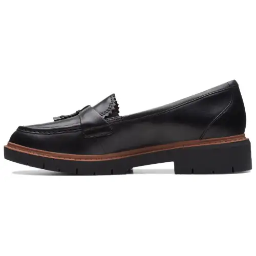 Clarks Leather Loafers Women's Black