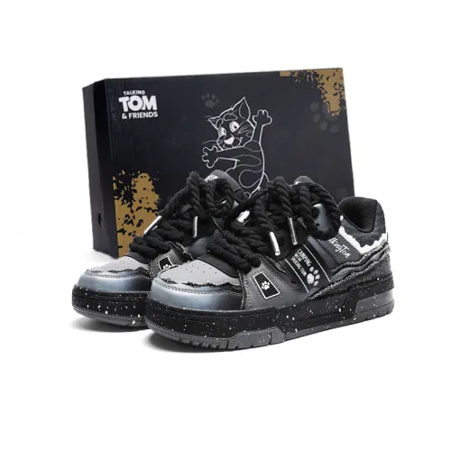 TALKING TOM Talking Tom Cat Retro Fashion Trend Light Trendy Gift Box Couple Shoes Casual Versatile Color Matching Simple Design Commuting Classic Low-top Sneakers Same Style for Men and Women