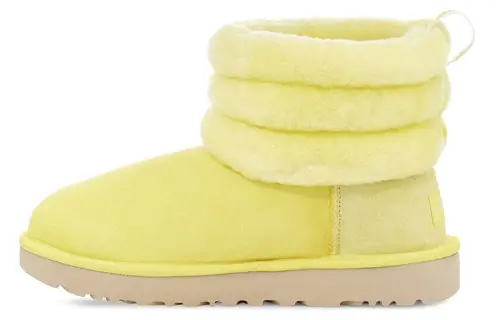 UGG Classic Mini Fluff Quilted Boot 'Yellow' Women's