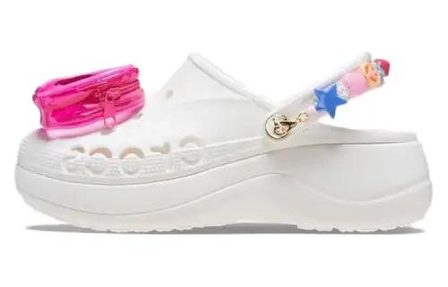 Crocs Baya Midsummer Platform Clogs 'White Pink' Women's