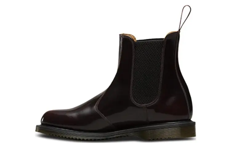 Dr. Martens Dr.Martens Flora Smooth Leather Chelsea Boots 'Cherry Red' Women's