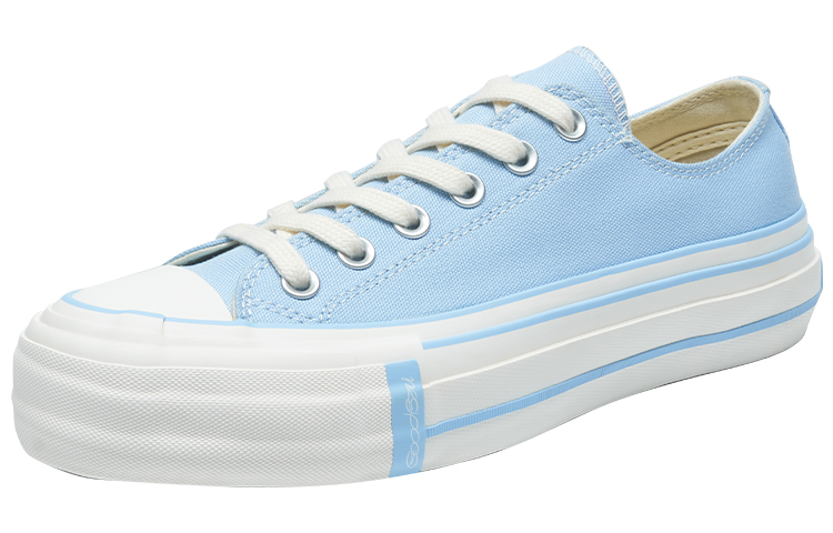GOOD BAI Canvas Shoes Unisex Low Top Baby Blue