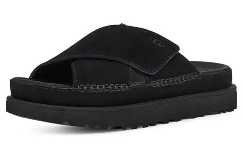 UGG Goldenstar Cross Slide Black Women's