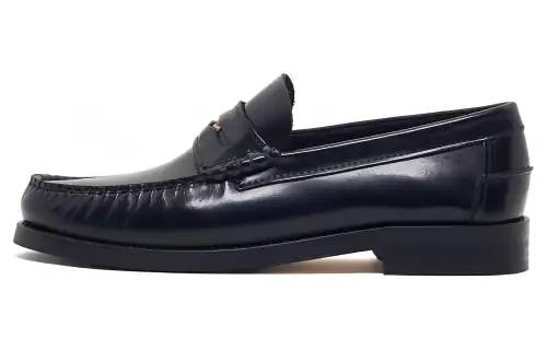 Naked Wolfe Riviera Comfortable Round Toe Loafers Men's Black