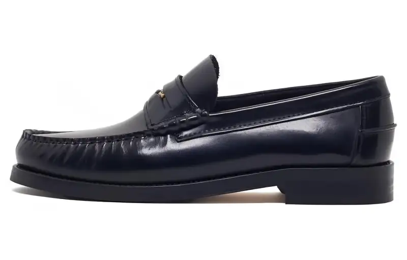 Naked Wolfe Riviera Comfortable Round Toe Loafers Men's Black