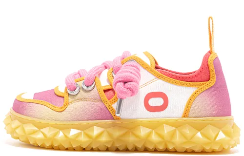 OETZI Ice Man Oz Fabric Breathable Height Increasing Low top Casual Shoes Women's Peach Pink