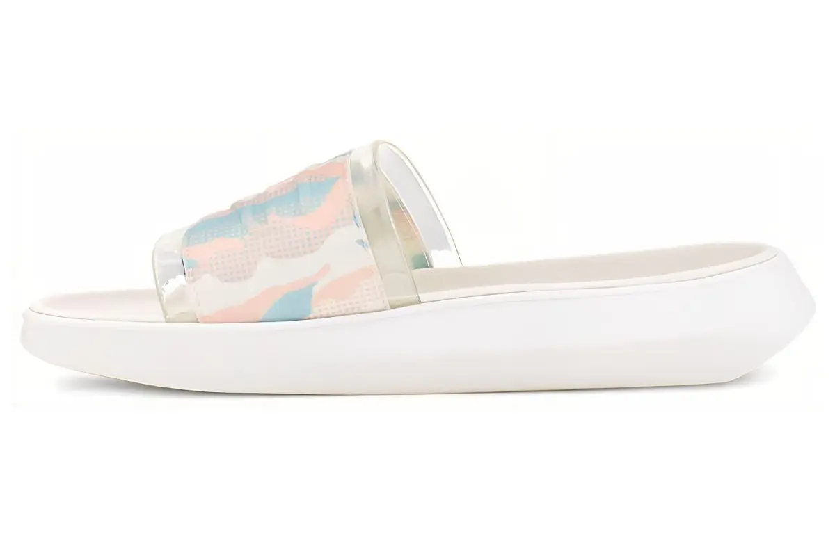UGG Slide Cali Collage Slipper Rainbow Blue Women's