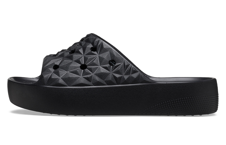 Crocs Classic Platform Slides 'Black' Women's