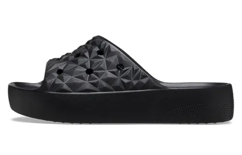 Crocs Classic Platform Slides 'Black' Women's