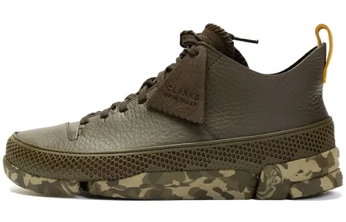 Clarks Trigenic Chunky Sneakers Men's Low Top Olive Green