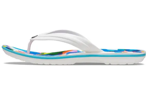 Crocs Classic Bubble Block Slides 'White Multi'