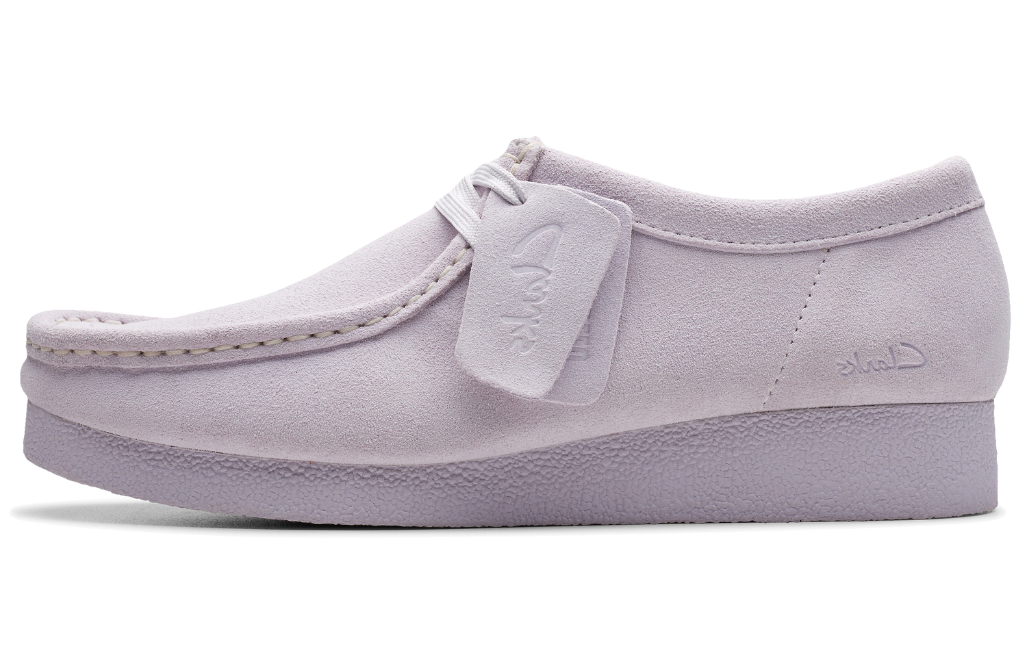 Clarks Cow Split Leather Casual Shoes Women's Purple
