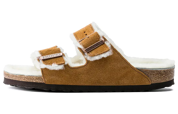 Birkenstock Arizona Shearling Suede Mink