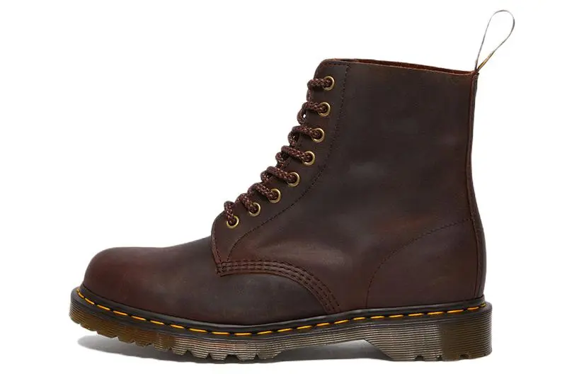 Dr. Martens 1460 Pascal Waxed Full Grain Leather Lace Up Boots 'Chestnut '