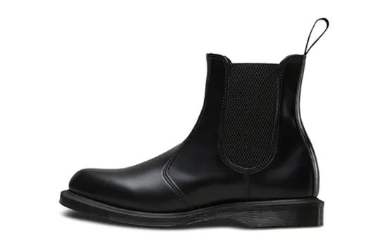 Dr. Martens Dr.Martens Flora Smooth Leather Chelsea Boots 'Black' Women's
