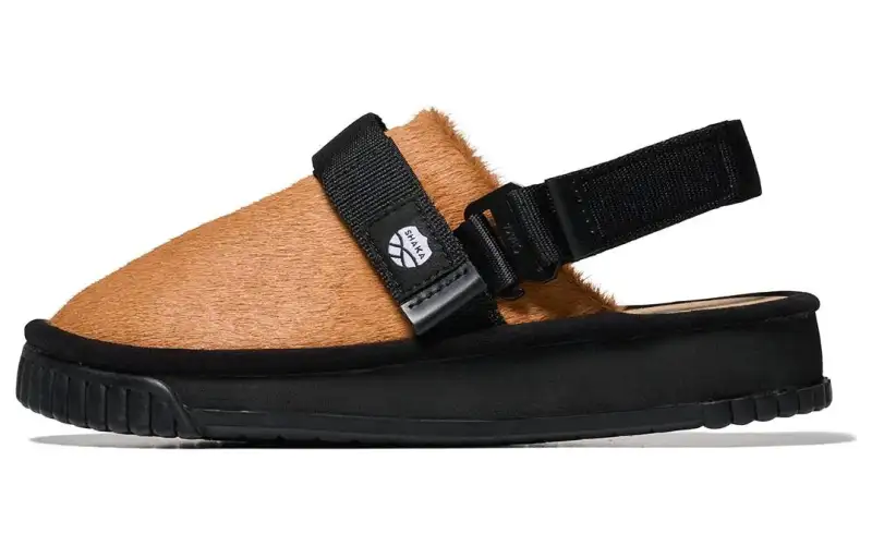 Shaka Closed Toe Slippers Unisex Brown