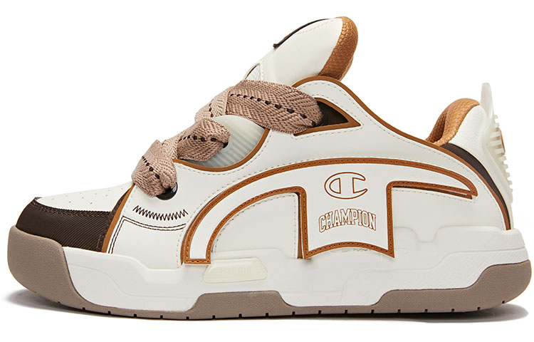 Мужские кеды Champion Champion Essentials TronSkate V1 Logo (бело-коричневые)