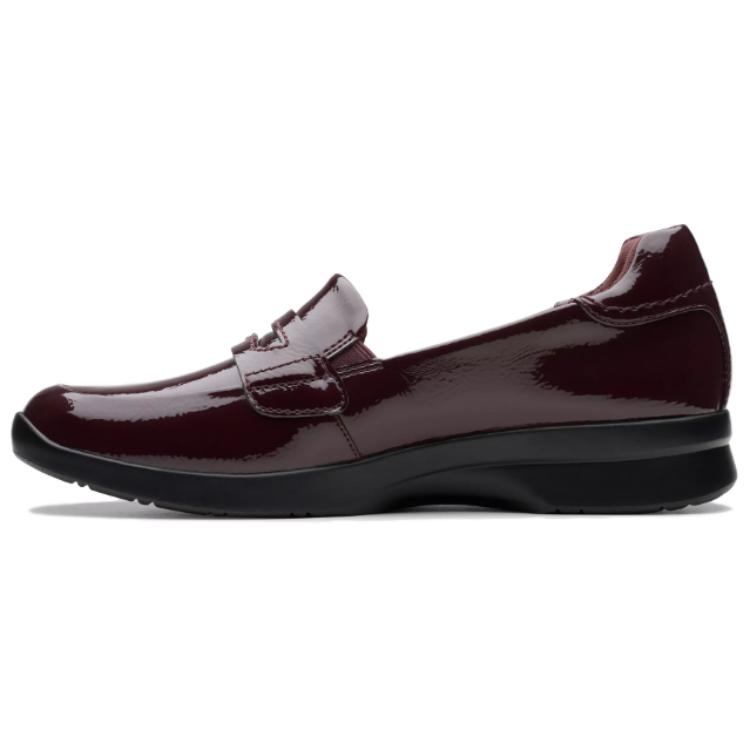 Clarks Loafers Unisex Burgundy