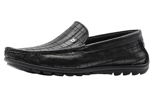 Chrisdien Deny Cow Leather Casual Shoes Men's Black