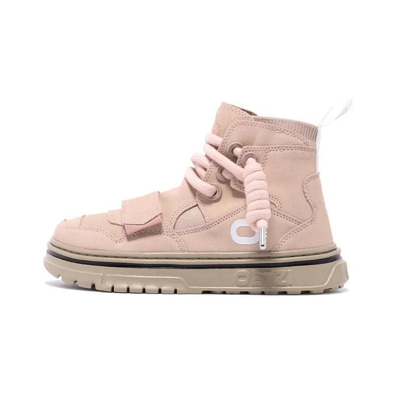 OETZI Skateboard Shoes Women's High Top Pink
