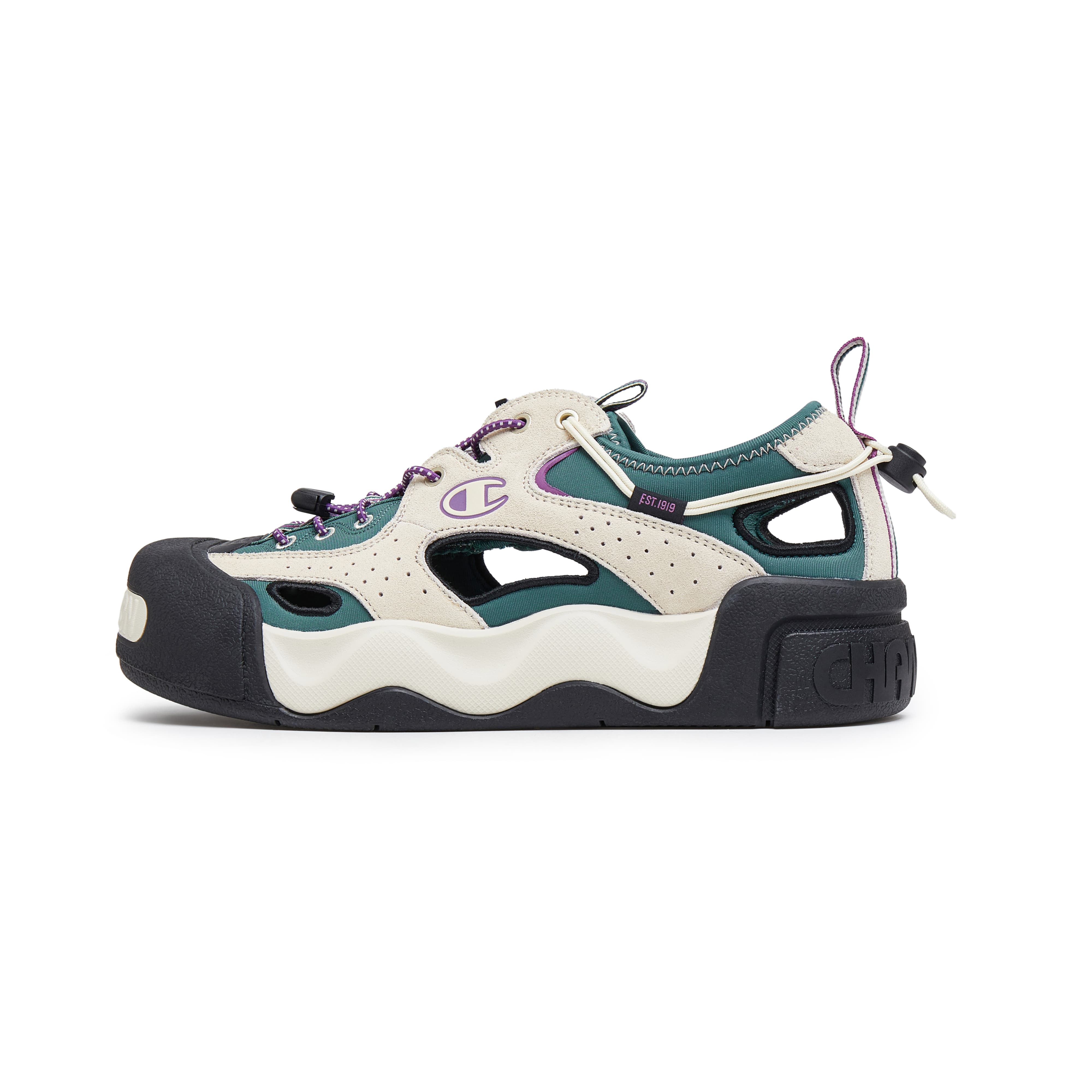 Мужские кеды Champion Sandal AutoSkate (зелено-бежевые)