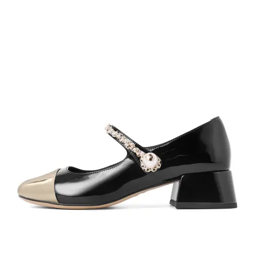 BELLE Block Heel High Heels 4cm Women's