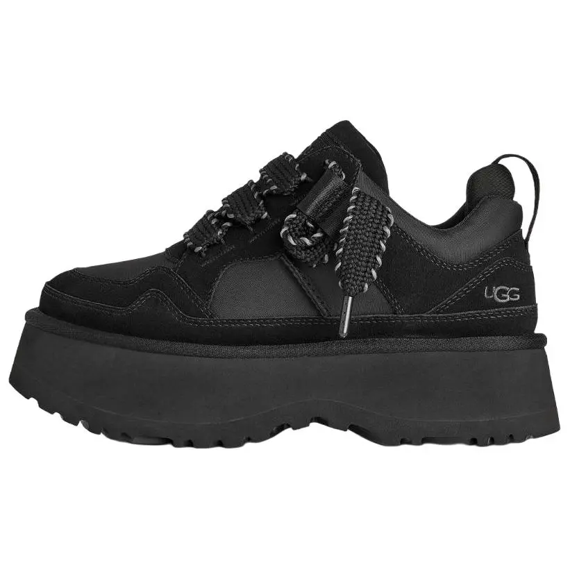 UGG Astromel Merlin Cow Split Leather Low top Casual Shoes Women's Black