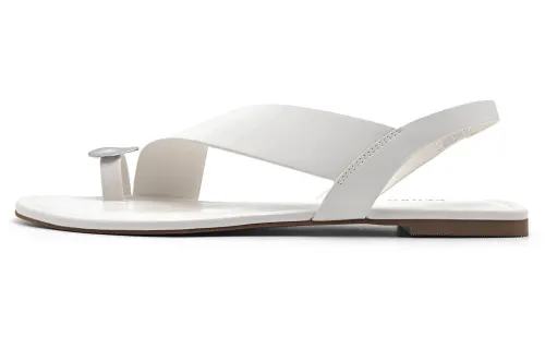 PEDRO One Strap Sandals Women's White