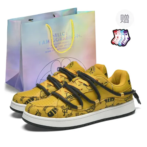 DoraemonA Box Limited Edition, Puffy Shoes Low top Skateboard Shoes Unisex